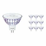 Voordeelpak 10x Philips Master Value LEDspot GU5.3 MR16 7.5W 630lm 36D - 930 Warm Wit | Beste Kleurweergave - Dimbaar - Vervangt 50W