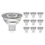 Voordeelpak 10x Noxion LED Spot GU5.3 MR16 4.4W 345lm 60D - 827 Zeer Warm Wit | Dimbaar - Vervangt 35W