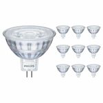 Voordeelpak 10x Philips Master Value LEDspot GU5.3 MR16 5.8W 460lm 36D - 930 Warm Wit | Beste Kleurweergave - Dimbaar - Vervangt 35W