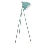 Steinhauer Vloerlamp Bois lichtblauwe kap 3925ZW