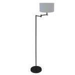 Steinhauer Vloerlamp Stang zwart met lichtblauwe kap 3926ZW