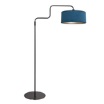 Steinhauer Vloerlamp Stang zwart met kap lichtblauw 3947ZW