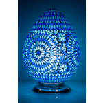 Tafellamp Guda blauw XL 35cm hoog