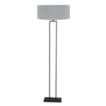 Steinhauer Vloerlamp Bloeba zwart met blauwe kap 4169ZW