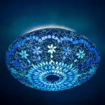 Plafonniere Sabi blauw 38cm