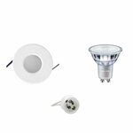LED Spot Set - Aigi - GU10 Fitting - Waterdicht IP65 - Inbouw Vierkant - Mat Wit - 82mm - Philips - MASTER 927 36D VLE - 3.7W - Warm Wit 2200K-2700K - DimTone Dimbaar