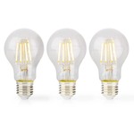 Nedis LED-Filamentlamp E27 | A60 | 4 W | 470 lm | 2700 K | Warm Wit | Retrostijl | 1 Stuks - LBFE27A601