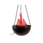 Sfeerhaard/open haard wit met led verlichting L24,5 x B12,5 x H30 cm inclusief timer