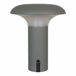 LED Tafellamp - Tafelverlichting - Trion Jiron - E14 Fitting - Rond - Mat Grijs - Aluminium