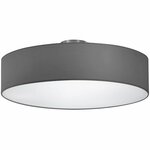 LED Tafellamp - Trion Masti - E14 Fitting - 1 lichtpunt - Mat Nikkel - Metaal - Grijze Lampenkap