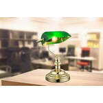 Banker lamp groen &apos;Antique&apos; E27 led lamp 360mm