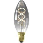 LED glasvezel kaarslamp dimbaar - goud - E14 - 2.3W - Leen Bakker