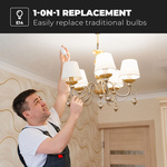 E14 LED Lamp - 2,9 Watt 250 lumen - 4000K neutraal wit licht - Kleine fitting - Vervangt 35 Watt - C37 kaarslamp