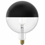 Lichtbron Kopspiegellamp XL 20 cm Zwart E27