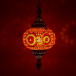 Hanglamp Roya pompoen rood/oranje