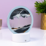 Round Air Sign Lamp met Standaard Wit / Rood