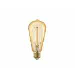 EGLO Ledlamp - e27 - ovaal - 320 lm - amber - dimbaar - 1700k