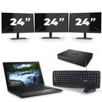 Dell Latitude 5490 - Intel Core i5-8e Generatie - 14 inch - 16GB RAM - 512GB SSD - Windows 11 + 3x 24 inch Monitor