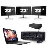 Dell Latitude 7290 - Intel Core i7-8e Generatie - 12 inch - 16GB RAM - 480GB SSD - Windows 11 + 3x 24 inch Monitor