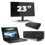 HP EliteBook 735 G5 - AMD Ryzen 5 PRO 2500U - 13 inch - 8GB RAM - 240GB SSD - Windows 10 + 3x 22 inch Monitor