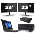 Dell Latitude E7240 - Intel Core i5-4e Generatie - 12 inch - 8GB RAM - 240GB SSD - Windows 11 + 2x 22 inch Monitor