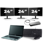 Fujitsu LifeBook U727 - Intel Core i7-7e Generatie - 12 inch - 16GB RAM - 256GB SSD - Windows 11 + 1x 23 inch Monitor