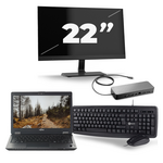 Fujitsu LifeBook U727 - Intel Core i7-7e Generatie - 12 inch - 16GB RAM - 256GB SSD - Windows 11 + 2x 22 inch Monitor