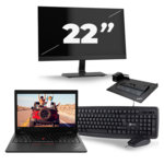 Fujitsu LifeBook U729 - Intel Core i5-8e Generatie - 12 inch - 16GB RAM - 256GB SSD - Windows 11 + 3x 22 inch Monitor