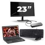 Fujitsu LifeBook U747 - Intel Core i5-6e Generatie - 14 inch - 8GB RAM - 256GB SSD - Windows 11 + 3x 22 inch Monitor