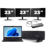 Lenovo ThinkPad L13 - Intel Core i3-10e Generatie - 13 inch - 4GB RAM - 256GB SSD - Windows 11 + 2x 24 inch Monitor