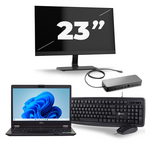 Lenovo ThinkPad L13 - Intel Core i3-10e Generatie - 13 inch - 4GB RAM - 256GB SSD - Windows 11 + 3x 24 inch Monitor
