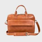 NEGOTIA Alpha Leren Laptoptas 15 Werktas Aktetas Messenger bag Zwart