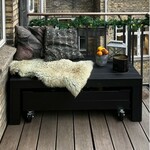 Houten Balkonbankje Met Opbergruimte - 120 CM