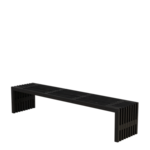 Smalle Houten Bank Zwart Rustik 138 CM