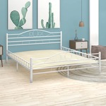 Tweepersoonsbed Cleopatra 160x200cm in mat wit