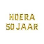 Folie ballon slinger - Hoera 50 jaar