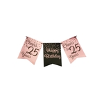 Vlaggetjesslinger goud/wit - 50