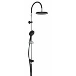 Schutte MATAO RAIN hoofddouche set | chroom/mat zwart
 - 60626 - 60626