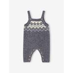 Legging van ribstof met print baby leiblauw