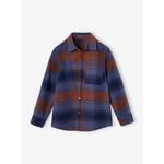 Salopette van jacquard tricot jongensbaby leiblauw