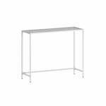 Bankje met opbergruimte van fluweel voor in de hal, Leigrijs / 38 x 76 x 38 cm