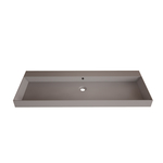 Wastafel Gliss Design Lako 90 cm Zonder Kraangat Mat Leigrijs