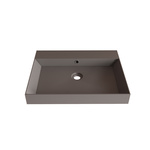 Wastafel Gliss Design Lako 100 cm 2 Kraangaten Mat Leigrijs