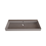 Wastafel Gliss Design Lako 60 cm 1 Kraangat Mat Leigrijs Gliss Design