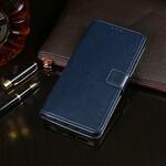 Voor LG K61 idewei Crazy Horse Texture Horizontale Flip Lederen Case met Holder & Card Slots & Wallet(Donkerblauw)