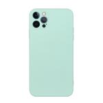 Voor iPhone 14 Pro Straight Edge Effen Kleur TPU Schokbestendig Telefoonhoesje (Lichtcyaan)