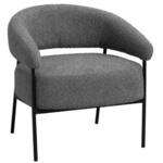 Marcus fauteuil met voetenbank Eleonora - lichtgrijs baquer