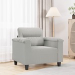 Beliani CHESTERFIELD - Fauteuil-Grijs-Polyester