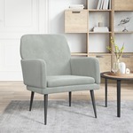 Beliani FLORLI - Cocktailstoel-Grijs-Polyester