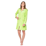 Badjas met rits lime & geel-limegroen-m